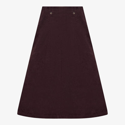 Corduroy Skirt - Burgundy