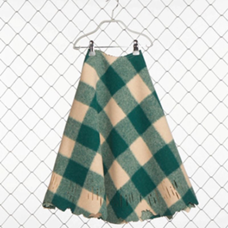 Daisy Drool Skirt - Cream-green