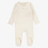 Dreamy Graphic Footie - Winter White & Slate