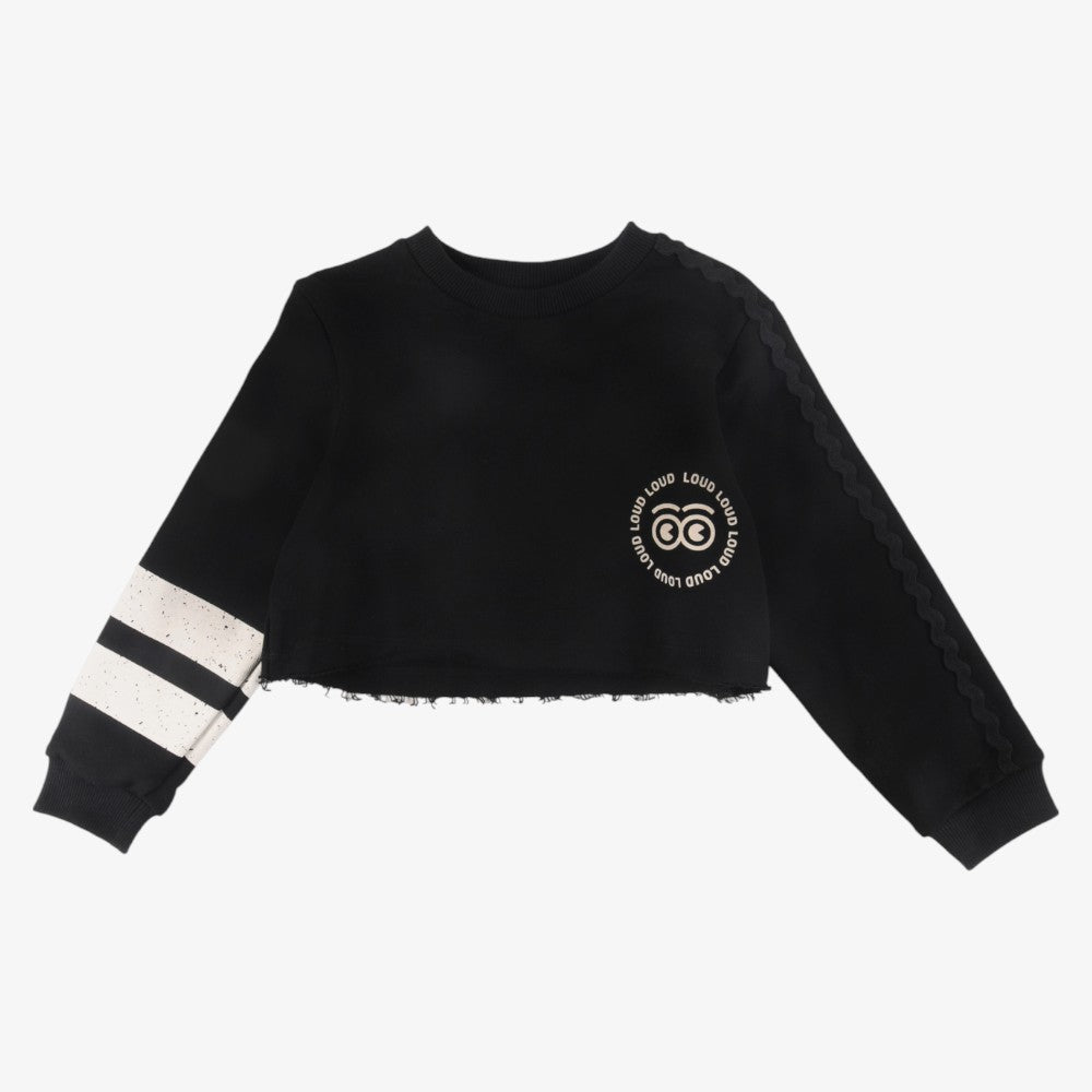 Crop Sweatshirt - Black