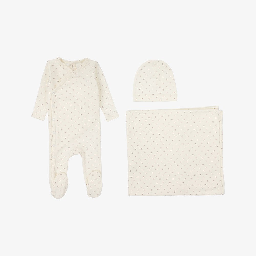 Dotty Knit Take Me Home Set - Petal