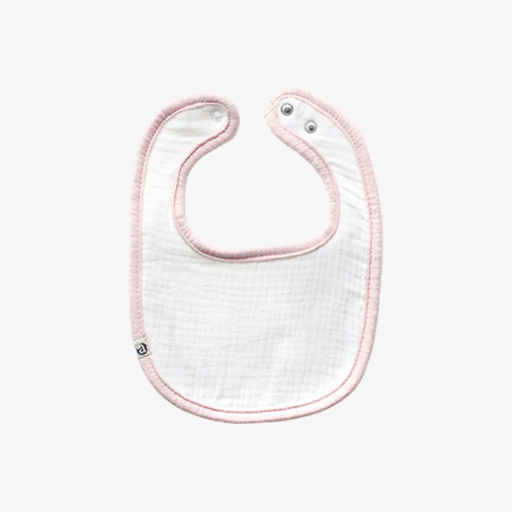 Trim Bib - White-pink