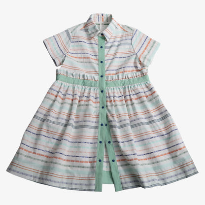 Pia Ruffled Frock - Sugar Mix