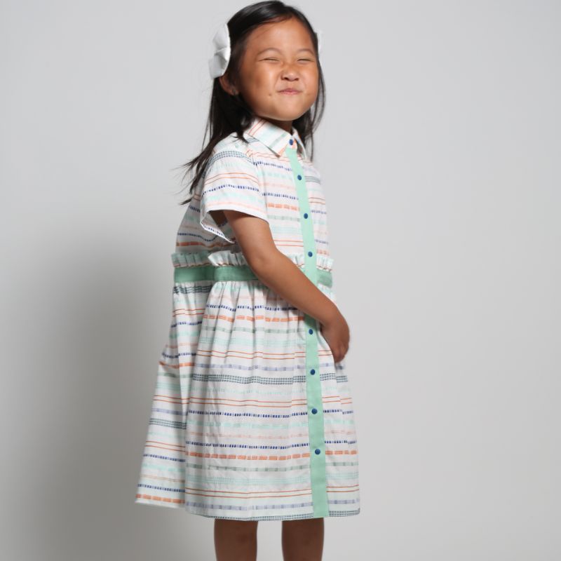 Pia Ruffled Frock - Sugar Mix