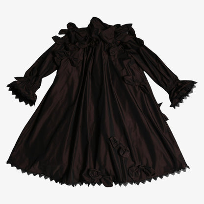 Estrella Bow Embellished Frock - Raisin