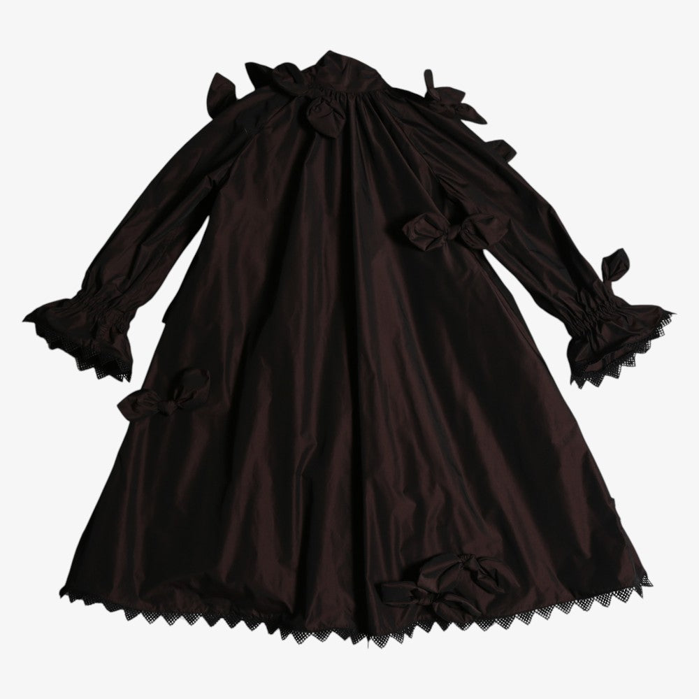 Estrella Bow Embellished Frock - Raisin