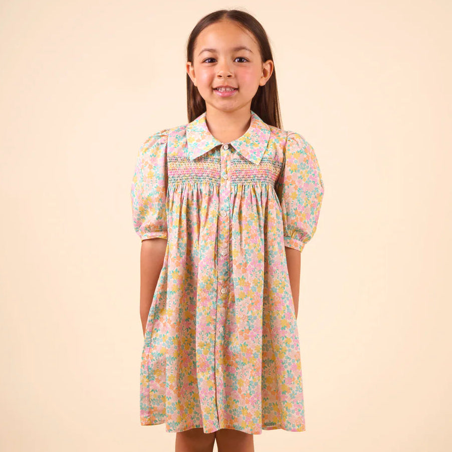 Jane Dress - Floral Mint