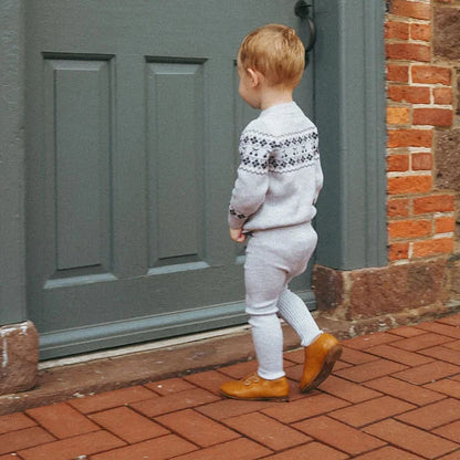 Fair Isle 2 Piece Set - Grey