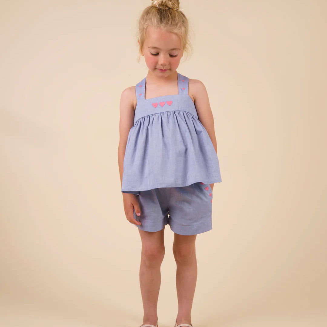 Alice Shirt And Bloomer - Sky