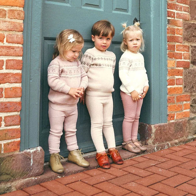 Fair Isle 2 Piece Set - Taupe
