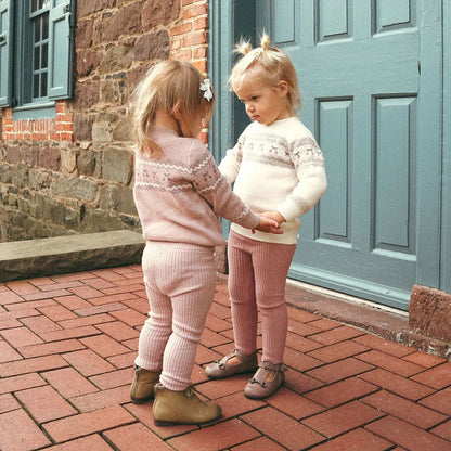 Fair Isle 2 Piece Set - Mauve