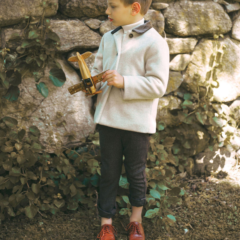 Textured Pants - Brown