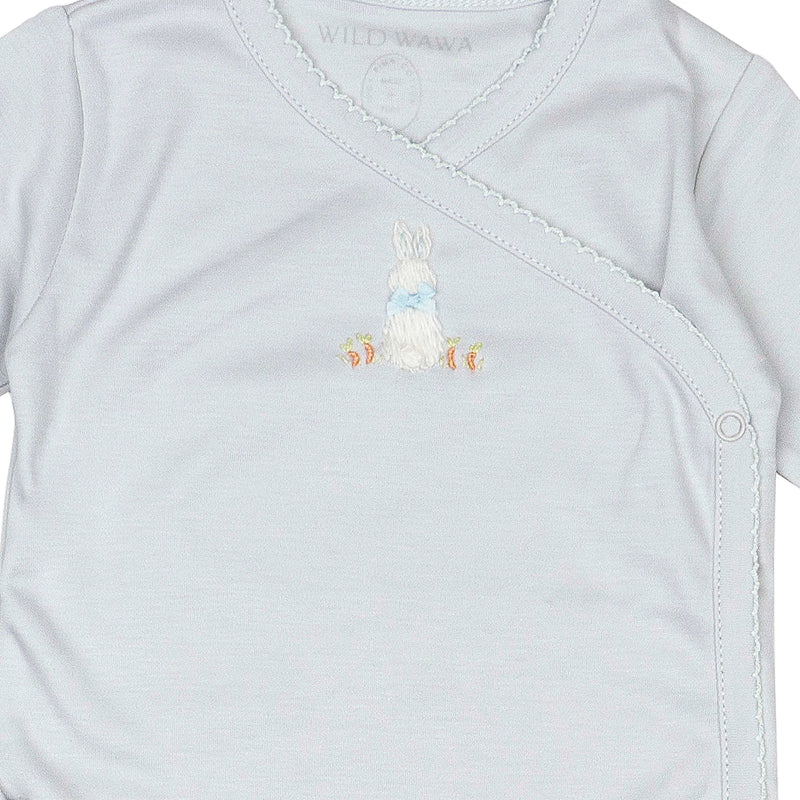 Embroidered Bundle Set - Blue Bow