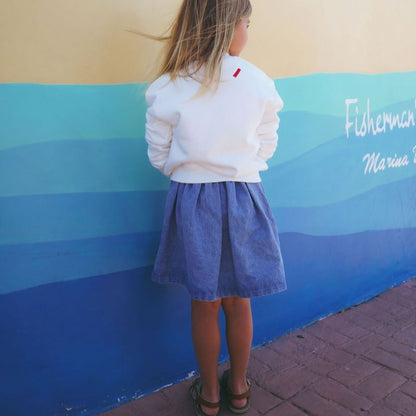 Nautical Skirt - Blue Denim