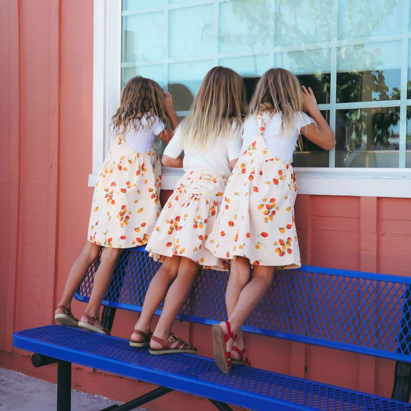 Pinafore Dress - Strawberry