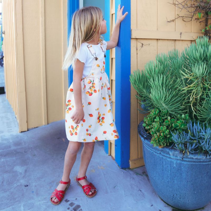 Pinafore Dress - Strawberry