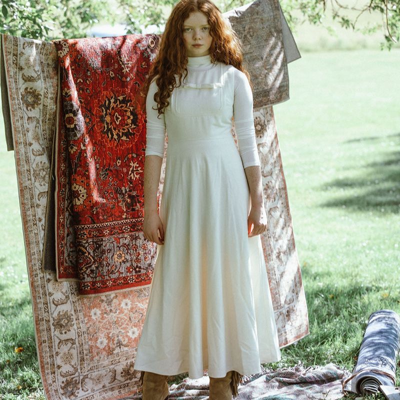 Raw Edge Bow Jumper - Cream