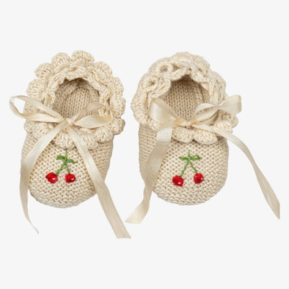 Knitted Ballerinas - Cherries