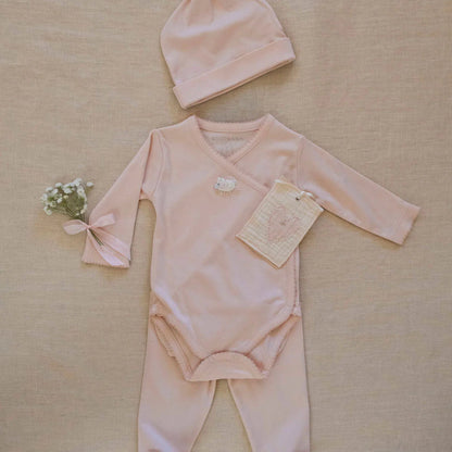 Embroidered Bundle Set - Lamb &amp; Pink