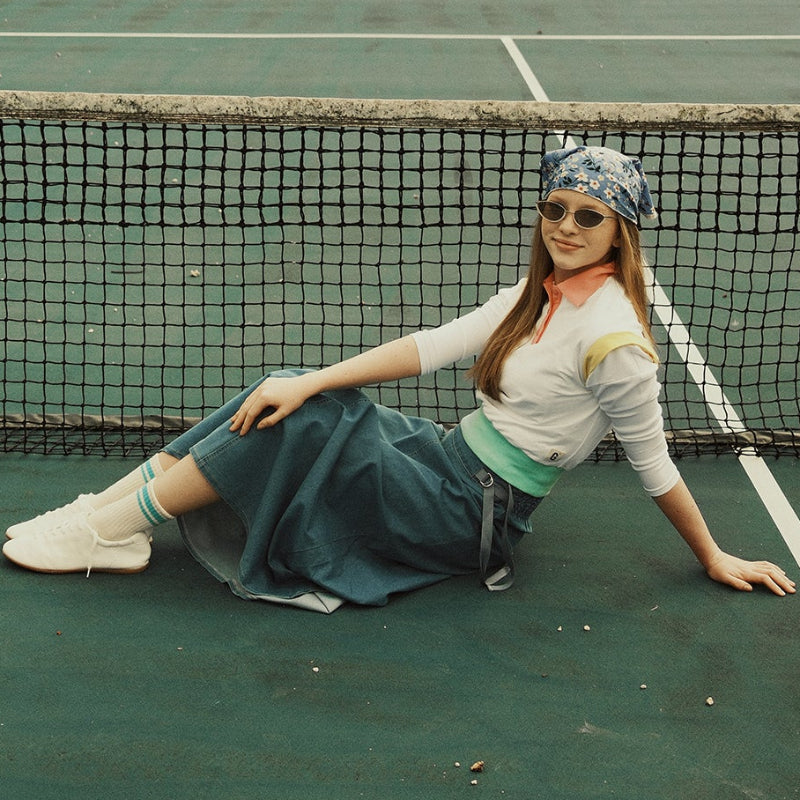 Buckle Skirt - Light Denim