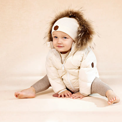 Knit Beanies - Cream