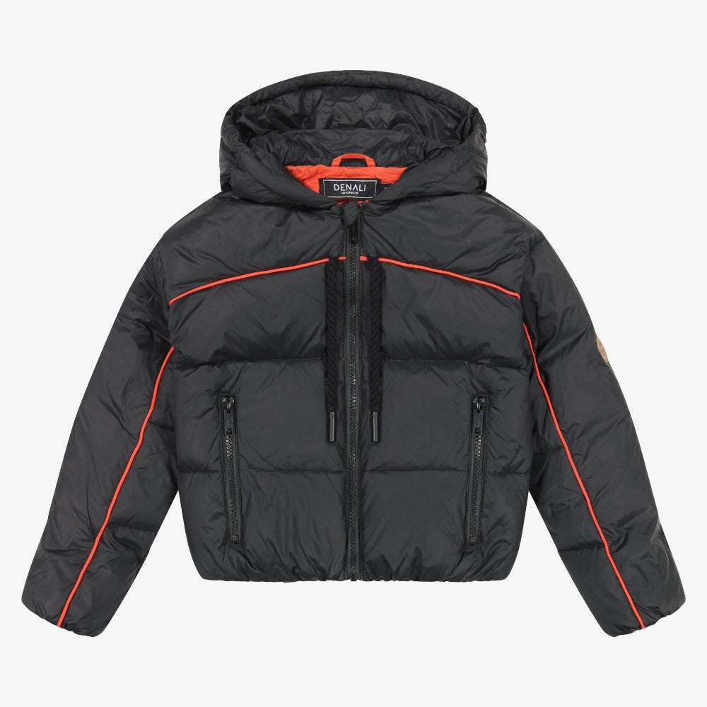 Piper Bomber Coat - Black & Red