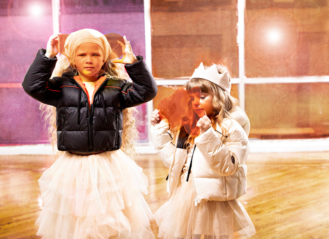 Piper Bomber Coat - Black & Red