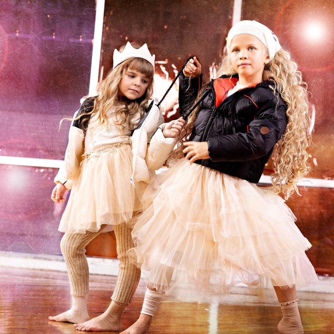 Piper Bomber Coat - Black & Red