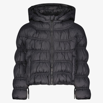 Gathered Coat - Black