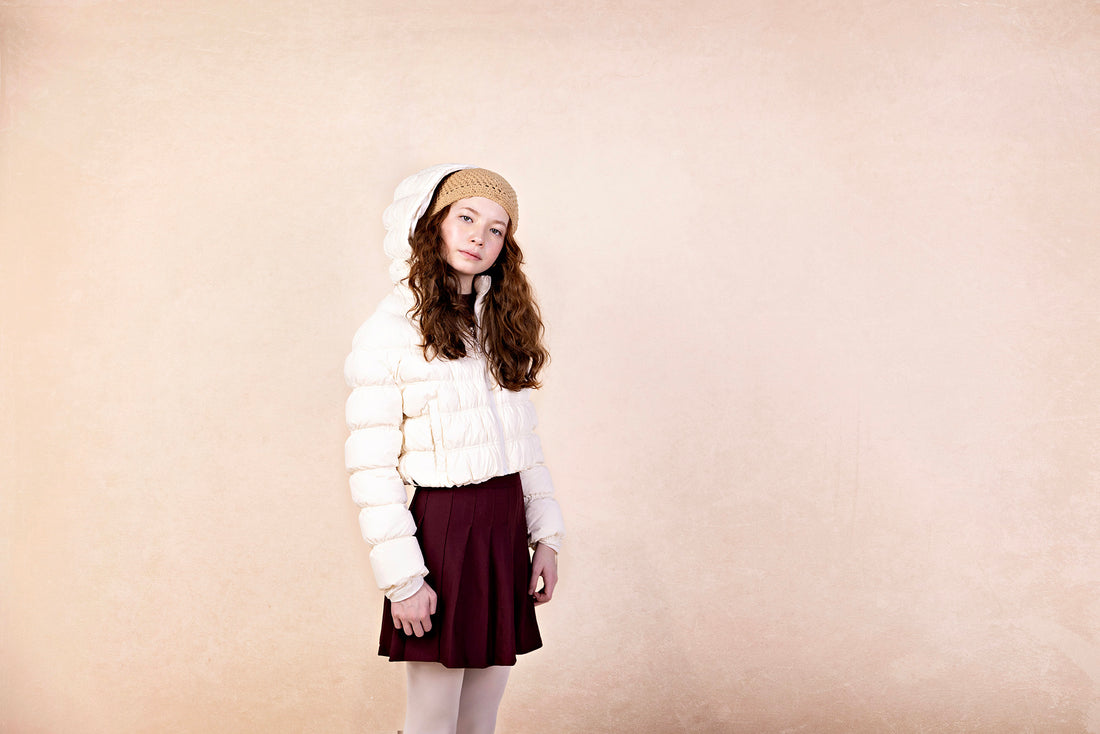 Gathered Coat - Cream