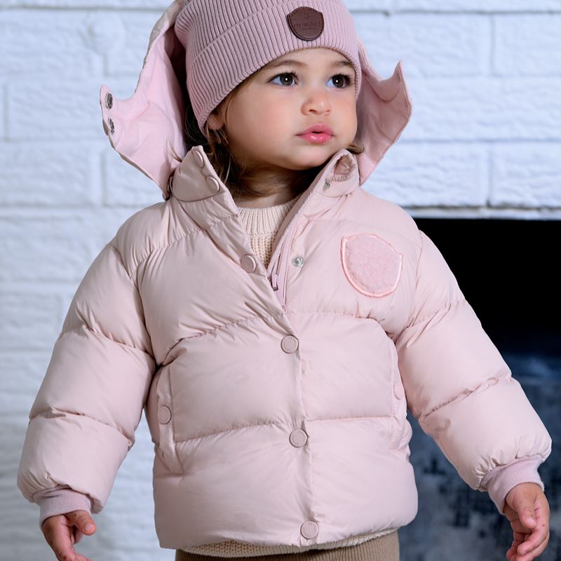 Furry Patch Jacket - Petal Pink