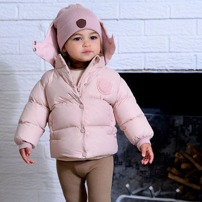 Furry Patch Jacket - Petal Pink