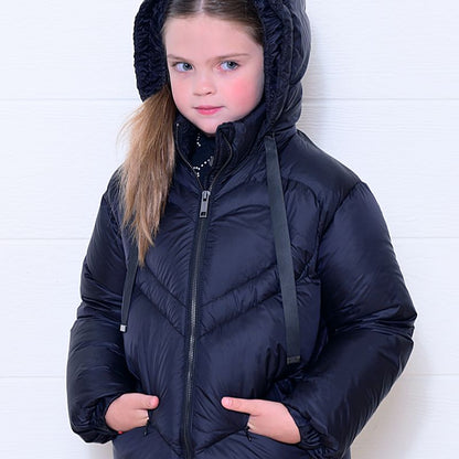 Heart Quilt Coat - Black