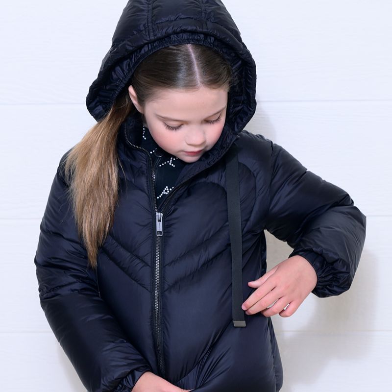 Heart Quilt Coat - Black