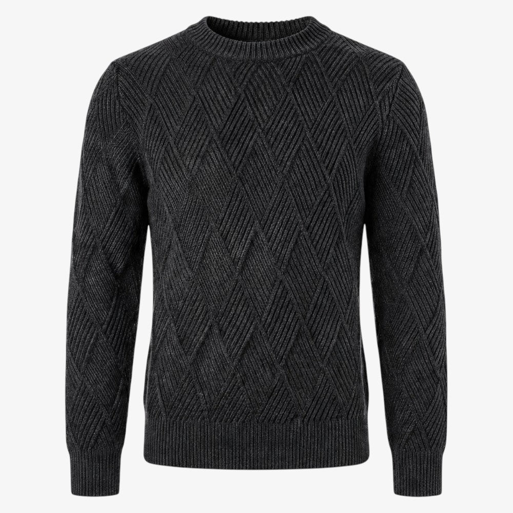 Rhombs Sweater - Dark Grey