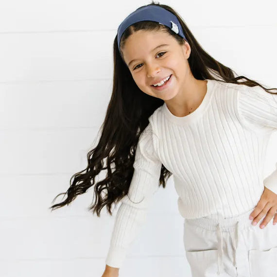 Flat Headband - Denim