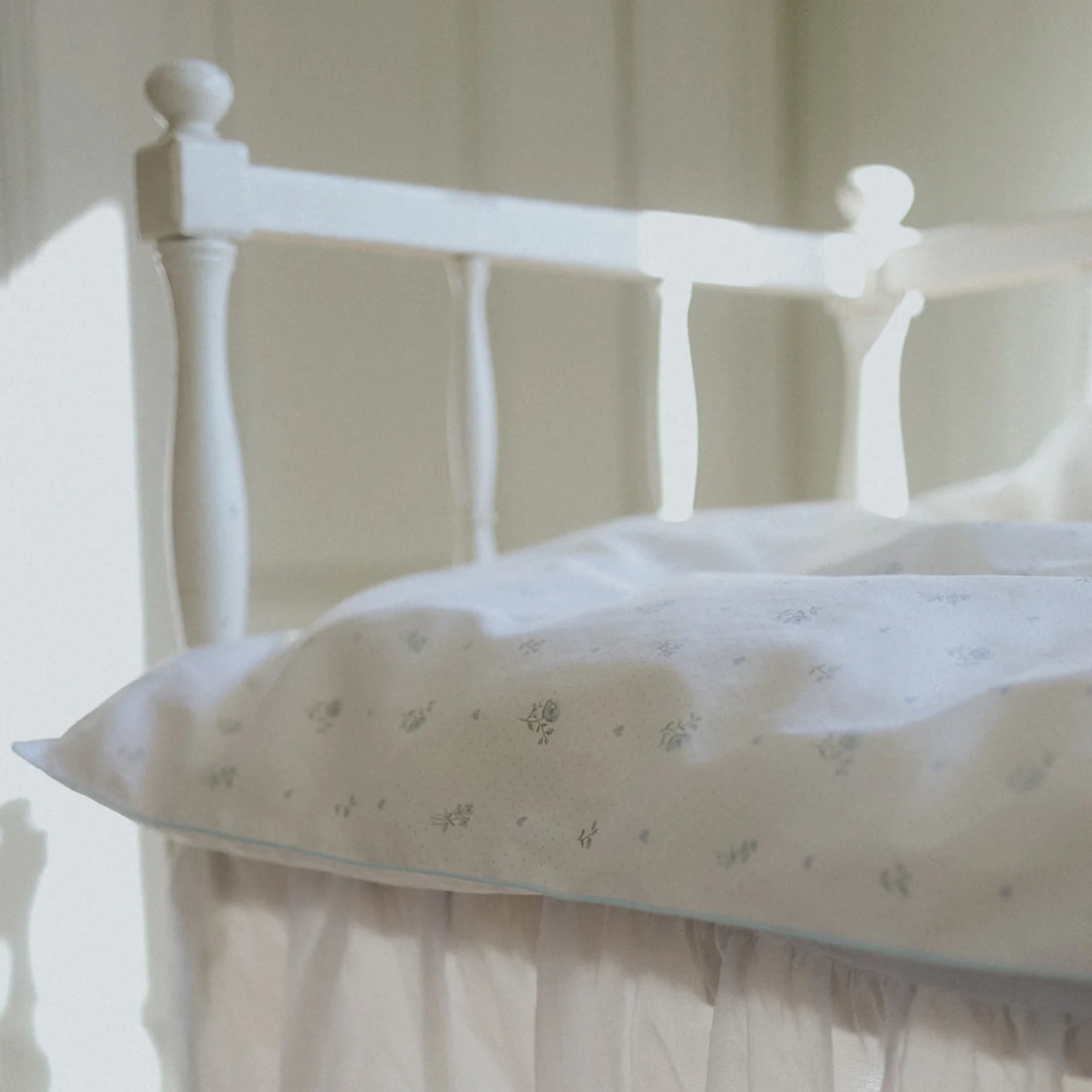 Baby Duvet Cover - Floral Blue