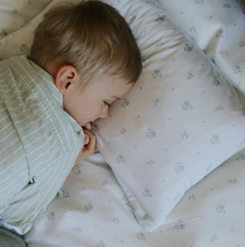 Toddler Pillowcase - Floral Blue