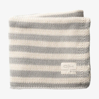 Iconic Stripe Blanket - Cool Grey