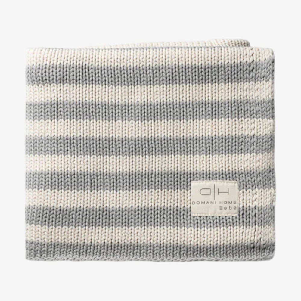 Iconic Stripe Blanket - Cool Grey