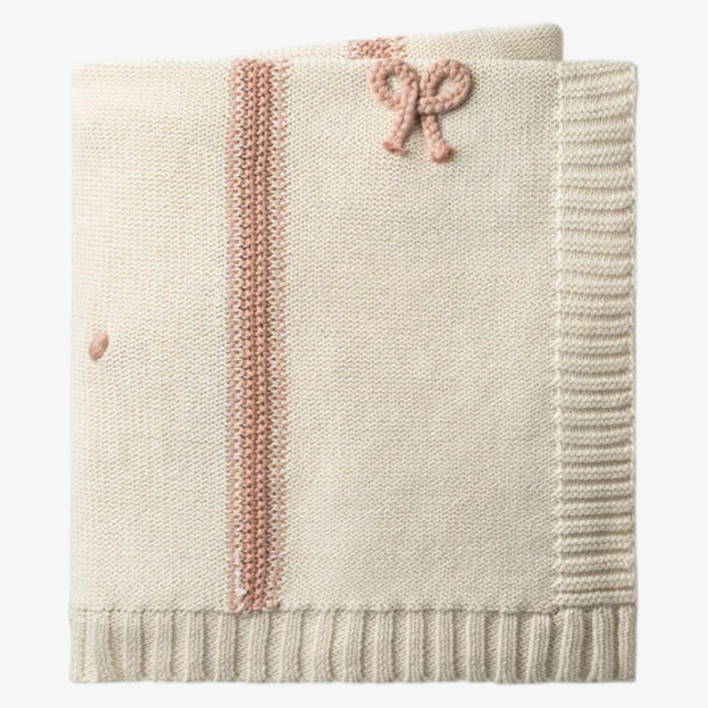 Mini Bow Blanket - Pink