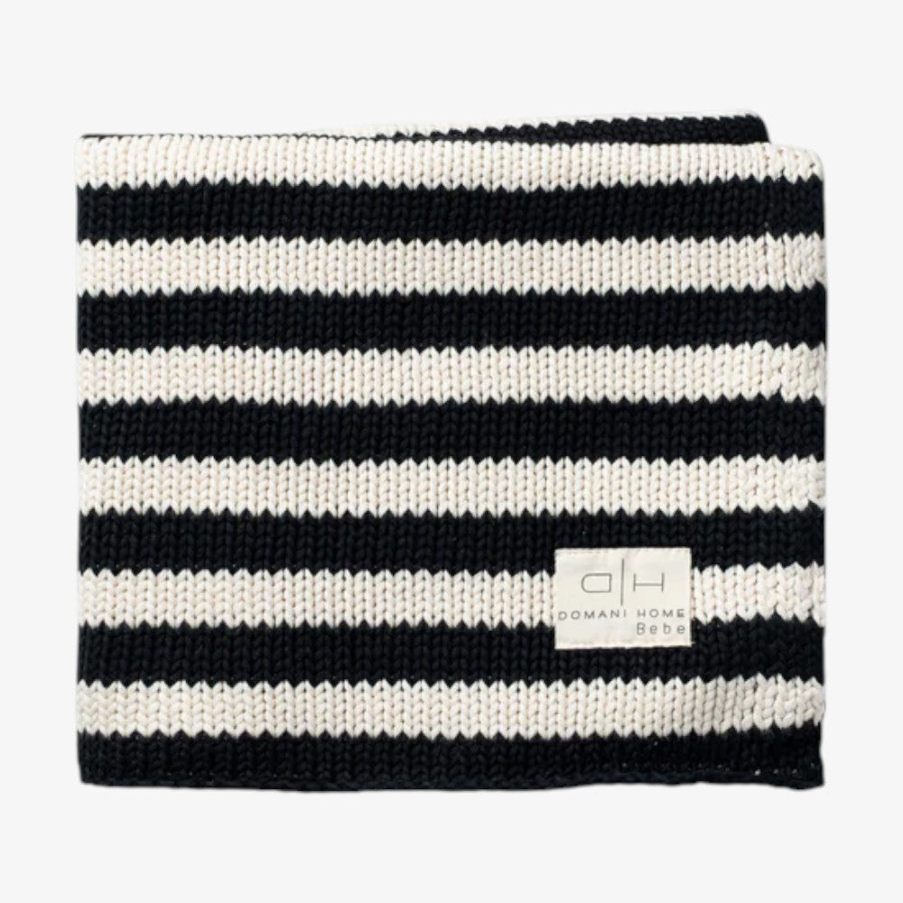 Iconic Stripe Blanket - Black