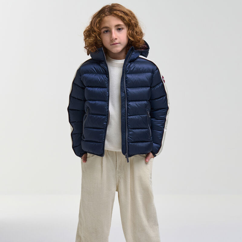 Quilt Hood Jacket - Navy