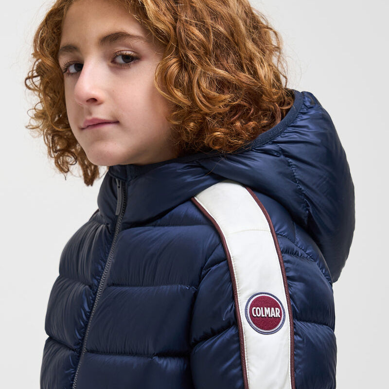 Quilt Hood Jacket - Navy