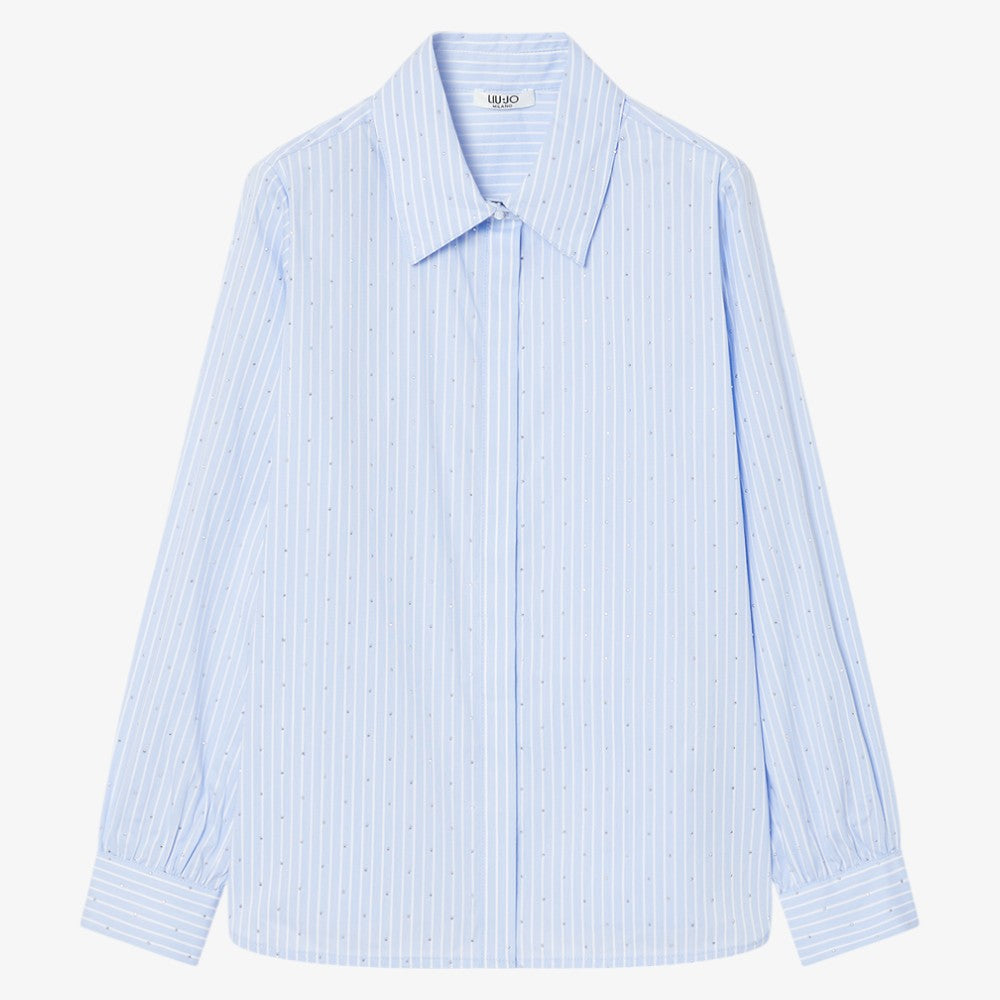 Stripe Stud Shirt - Blue