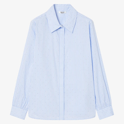 Stripe Stud Shirt - Blue