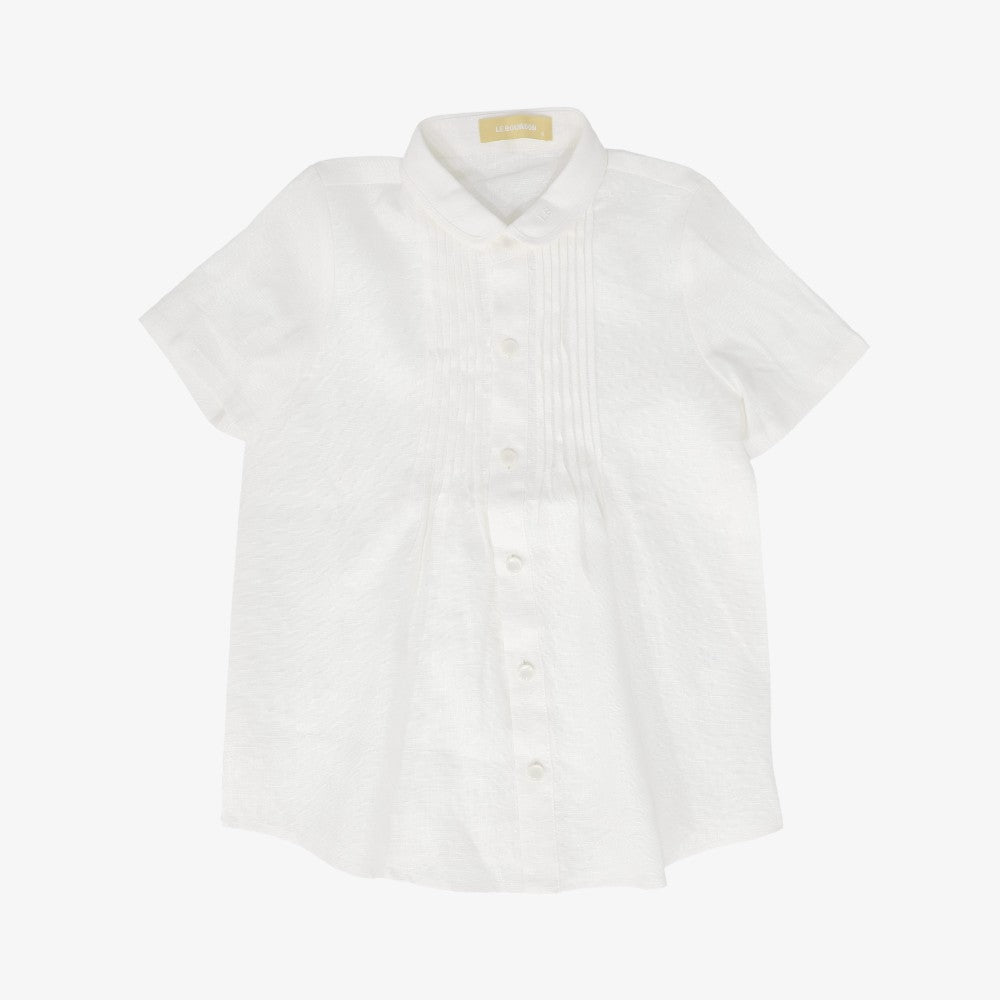 Le Bourdon Pleated Detail Shirt - White