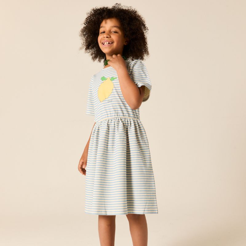 Lowri Dress - Sky Stripe