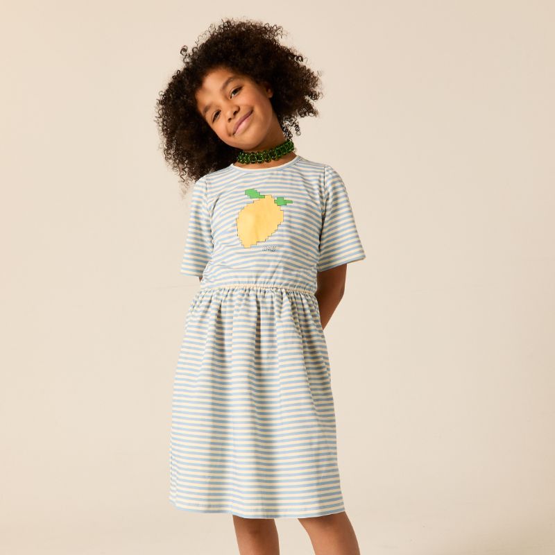 Lowri Dress - Sky Stripe