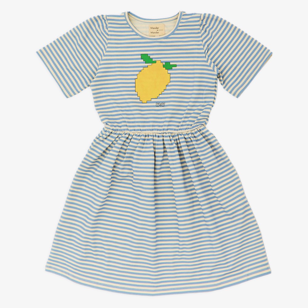 Lowri Dress - Sky Stripe